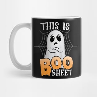 This is boo sheet funny Halloween spiderweb Mug